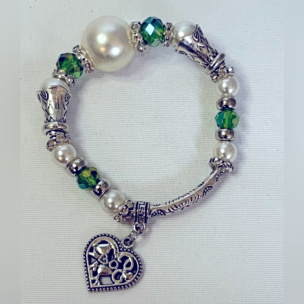 Silver Beaded Bracelet